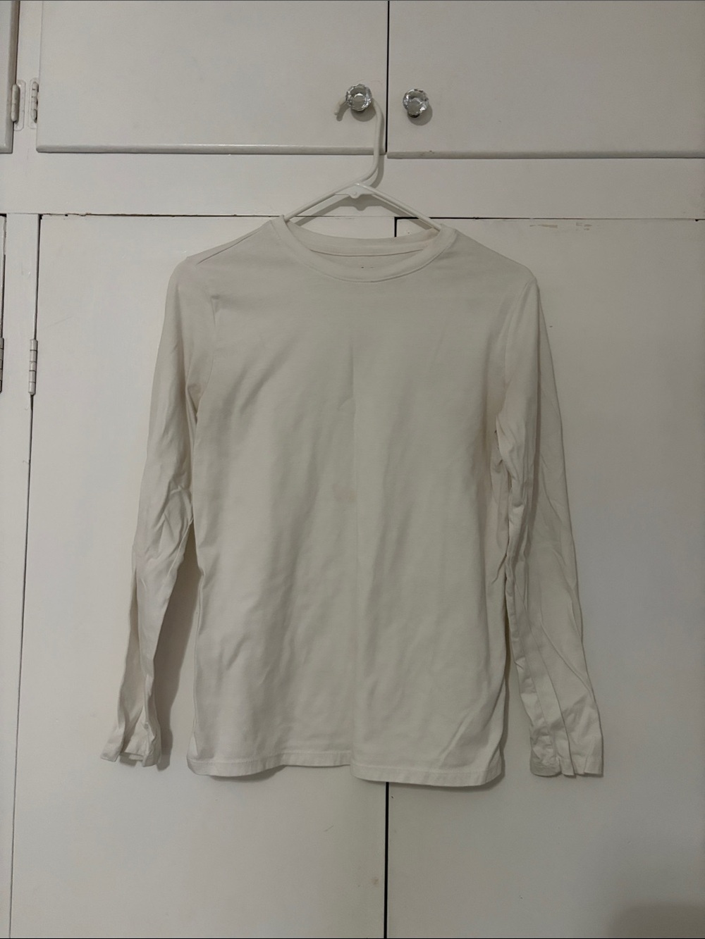 Cat & Jack Cream Long Sleeve Kids Tee